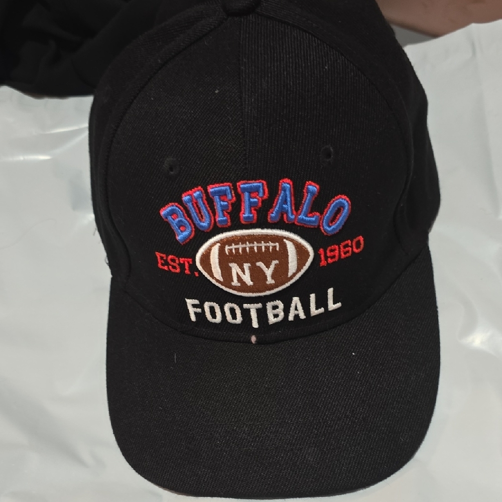 Buffalo NY Football Black Cap
